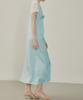 Melly And Rose Rose Corsage Sheer Long Dress (315302)_Blue