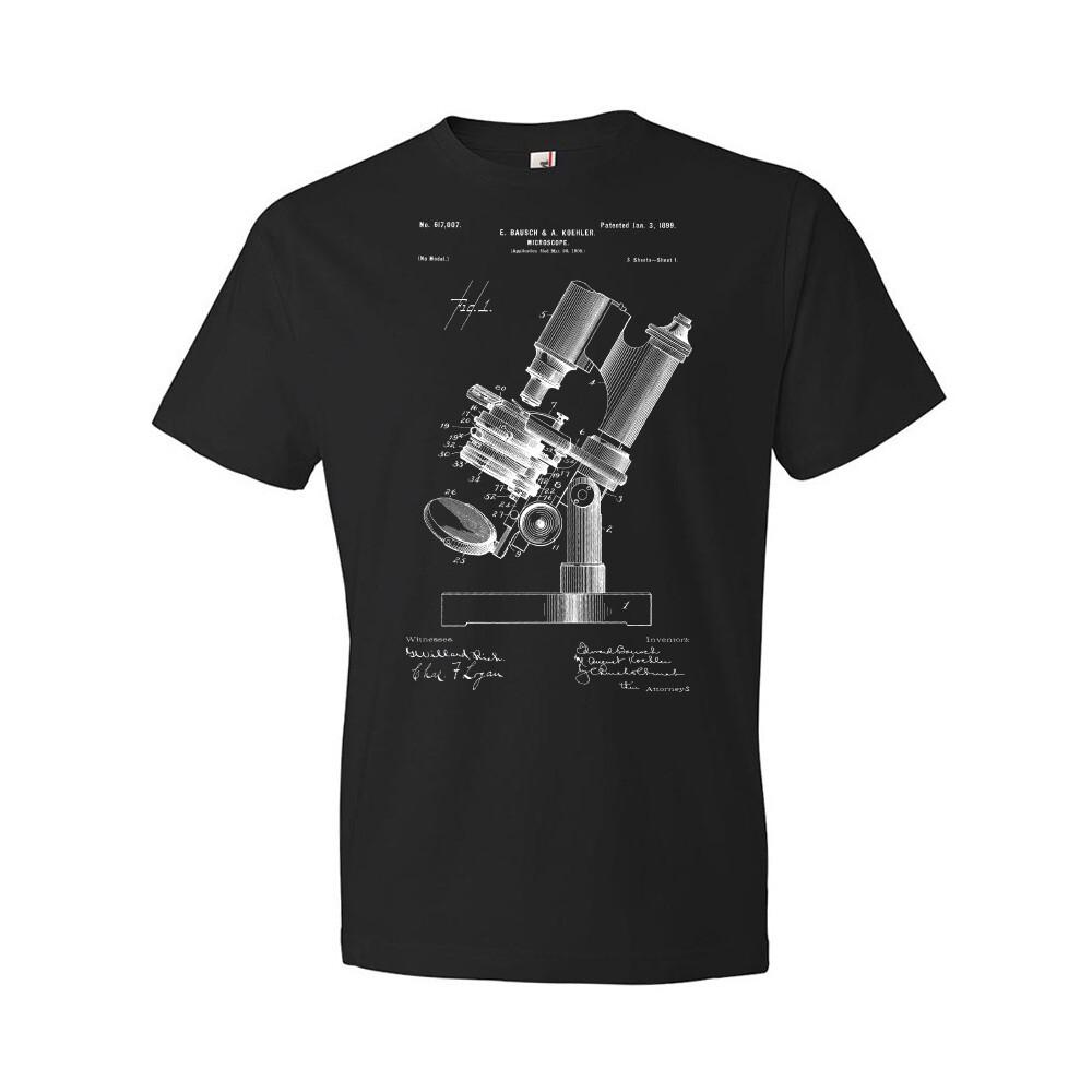 Light Microscope Patent Shirt Science Teacher Gift Chemistry Tee Scientist Gift XL