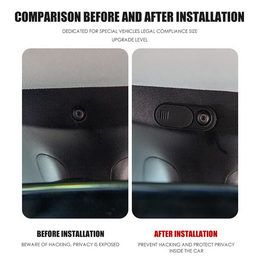 For Tesla Model Y Juniper 2025 Model 3 Highland 2025 Car Camera Cover Ultra-Thin Webcam Slide Blocker Privacy Protector Sticker