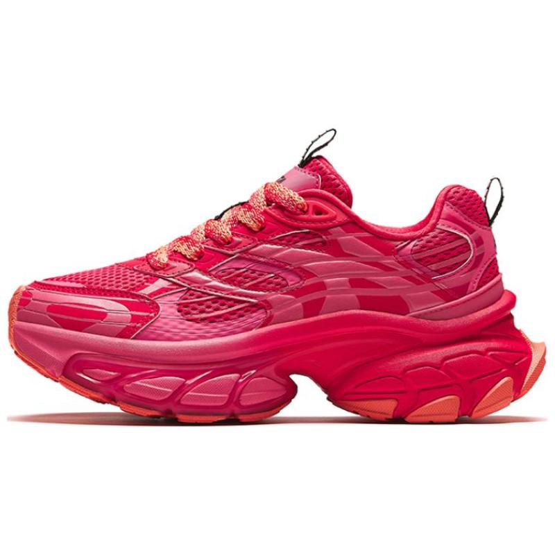 

Anta Fuyao Cushioning Abrasion Resistant Low top Chunky Sneakers Women s Red Pink Sneakers 122418897-3 37.5
