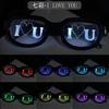 Halloween Glasses Special Effect Luminous Glasses Cool Anime Flash Eye Glasses Led Glasses Sense of Technology Eyewear for Party