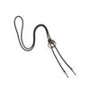 Vintage Metal Cobras Snake Pendant Bolo Tie Western Punk Faux Leather Rope Necktie Jewelry Shirt Collar Chain Necklace