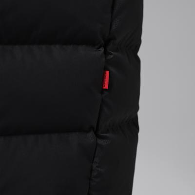 Men's Jordan Flight Down Jackets Men's Black/Black/Black Hooded (Non-detachable) Moderate