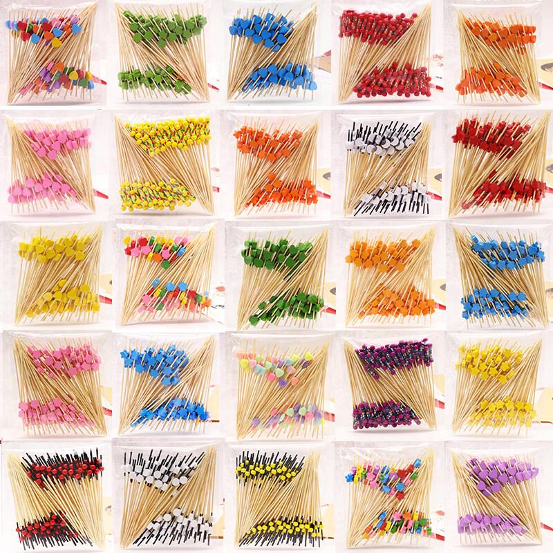 ZISIZ Disposable Bamboo Fruit Picks