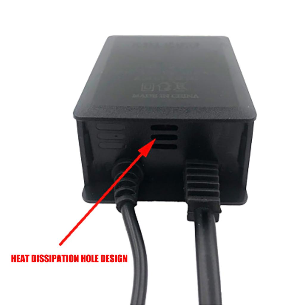 Dustproof Waterproof External Power Adapter AC100 240V to DC12V 2A for Outdoor Use Safety Protections