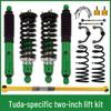 Compatible with Tudda Modified Lift Shock Absorber Spring, Strengthened Upper Control Arm, Thrust Rod, 2-Inch Lift Kit