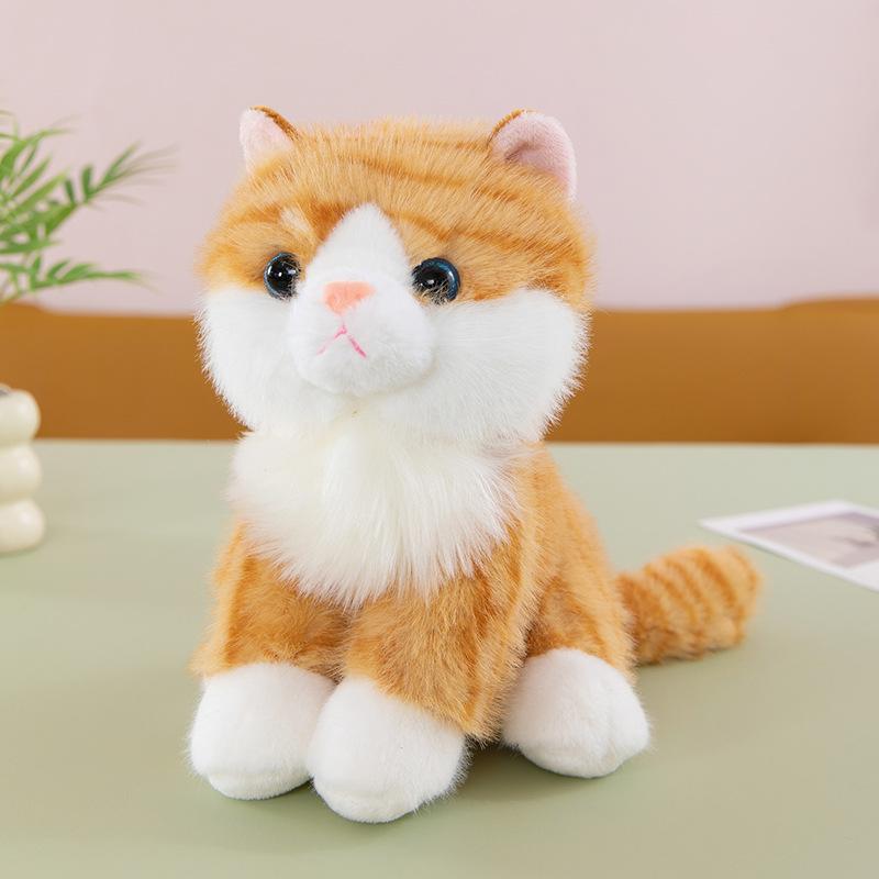 The New Simulated Sitting Kitten Will Call a Doll, Plush Toy with Movement Doll, and Children Accompany the Doll Doll.