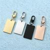 Engraved Stainless Steel Keychain Tag with Laser Printing