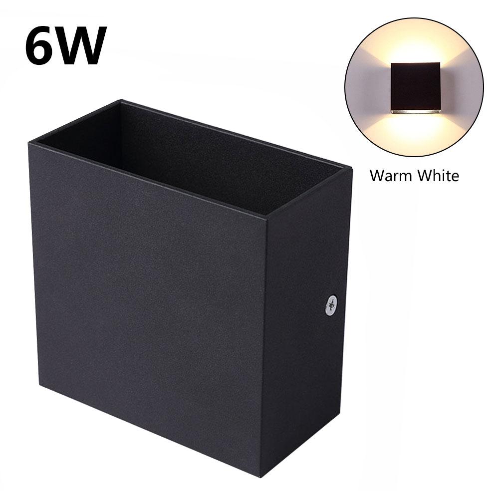 6W/12W Wall Light Porch Garden Wall Lamp Glowing Up and Down Living Room Bedroom Bedside Lamp Corridor Stair Lamp AC 85-265V