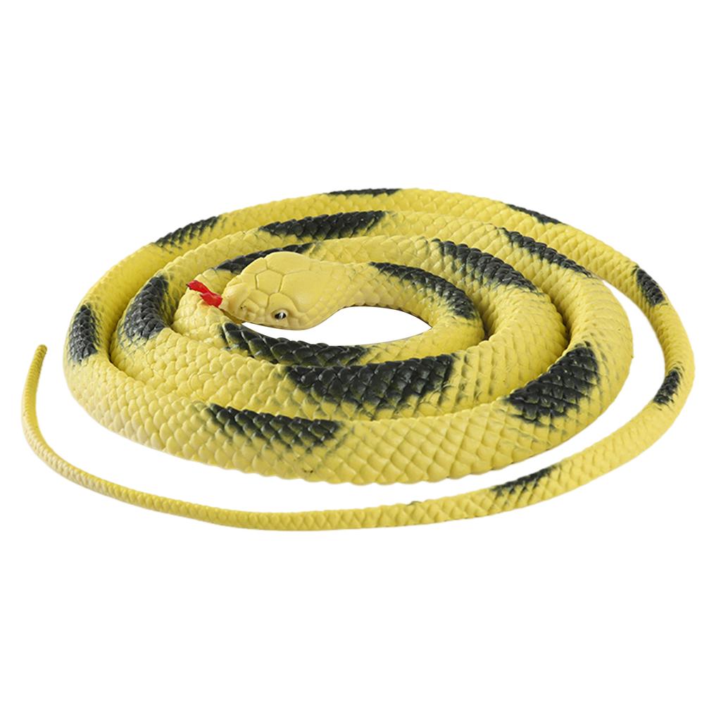 Simulation Snake Toy Garden Rubber Snakes Realistics Trick Toy For Play Pranks