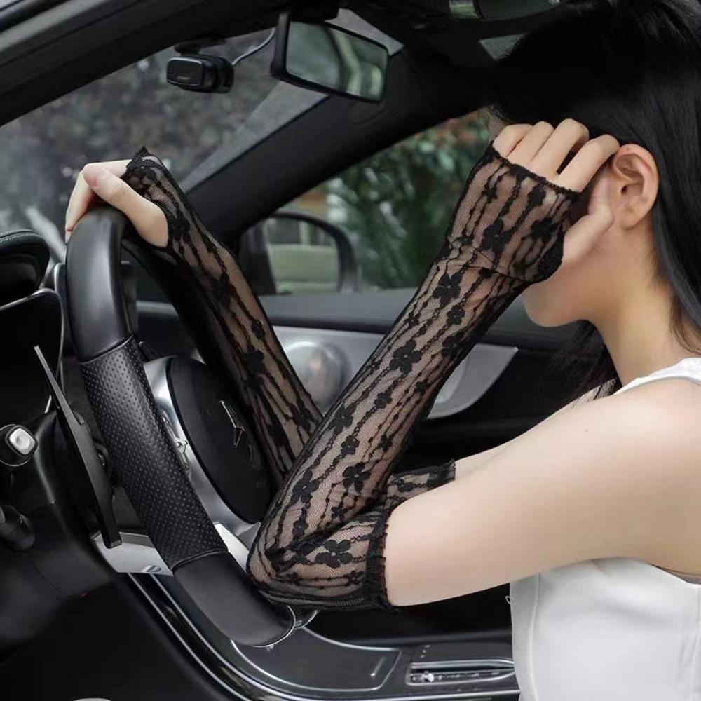 Sunscreen sleeves, butterfly ice sleeves, women's summer gloves, long arm guards, arm sleeves, driving sleeves, new