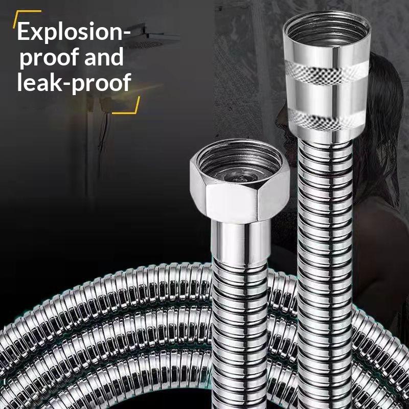 1 Peça Tubulação de Banheiro Impermeável Tubo de Água Flexível de Aço Inoxidável Tubo para Chuveiro Acessórios de Banheiro