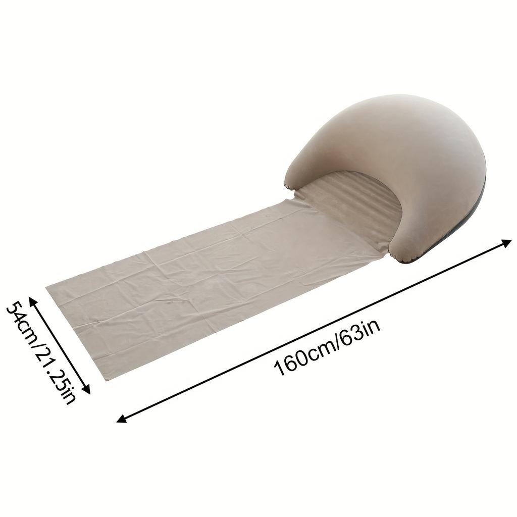 1Pcs Outdoor Camping Foldable Inflatable Beach Mat Compact Convenient And Simple Camping Outdoor Mats Suitable For Beach Parties