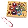 Montessori Early Education Beehive Game Wooden Clamp Bee To Hive Toy  Color Cognition
