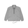 Fear of God Jaqueta Essentials SS20 com logotipo fluorescente e gola alta com zíper médio Jaqueta unissex prata FOG-SS20-301