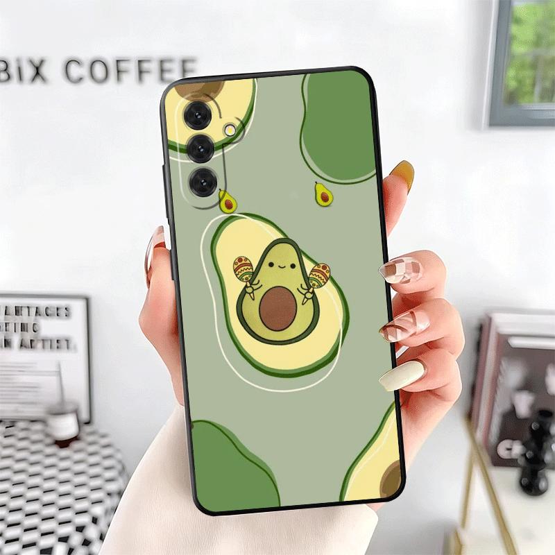 Cartoon Cute Avocado Soft Phone Case for Samsung A17 A37 A57 A16 A26 A36 A56 A15 A25 A35 A55 A14 A24 A34 A54 A13 A23 A33 A53 A52
