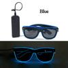 LED Sunglasses Masquerade Concert Club Rave Accessories Glowing Cyberpunk Men Women LED Pink Glasses Party Eyewear