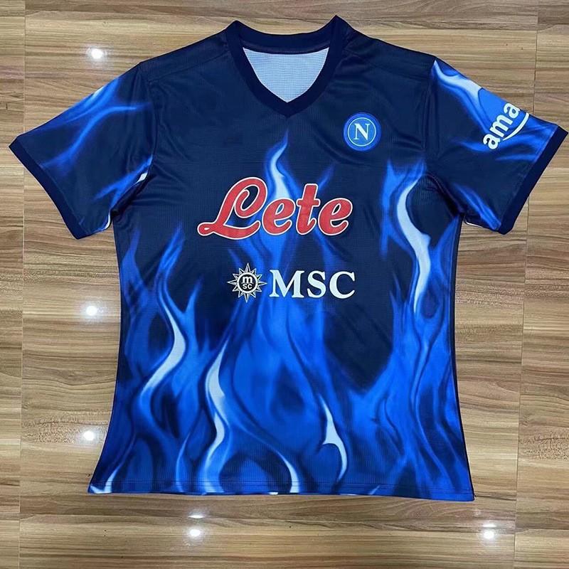 Maglia da Calcio Napoli 2023-24 Casa Trasferta Portiere Edizione Campione Commemorativa Cotone
