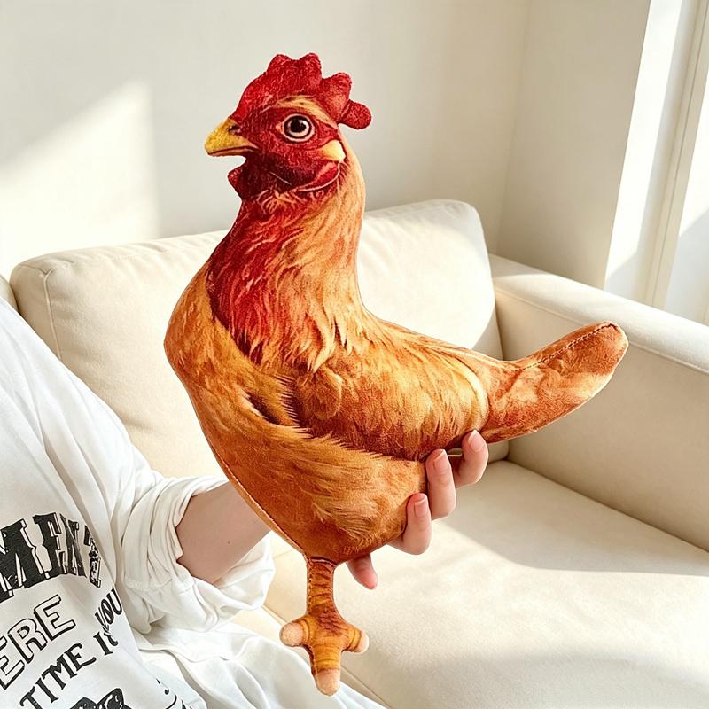 30CM Simulated Egg Laying Hen Doll 3D Simulation Chicken Fill PP Cotton Stuffed Doll Toy Gifts For Kids Home Room Decor