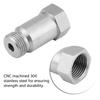 Keenso 2pcs O2 Oxygen Sensor M18X1.5 Spacer Sensor Exhaust System Adapter 45mm M18*1.5