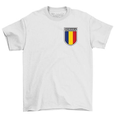 T-shirt con stemma della nazionale di calcio della Romania, per uomo, donna e bambino, maglia da tifoso per Euro 2024 Inghilterra