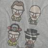 Breaking Bad Womens/Ladies Walter White Faces Heather T-Shirt