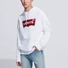 Levis Letter Logo Patch Pullover Hoodie Men Hoodies White 56629-0001