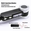 Magnifier Handheld Rechargeable Magnifying Glass Led Uv Handheld Magnifier Illuminated Illuminated Jewelers Loupe For Coin