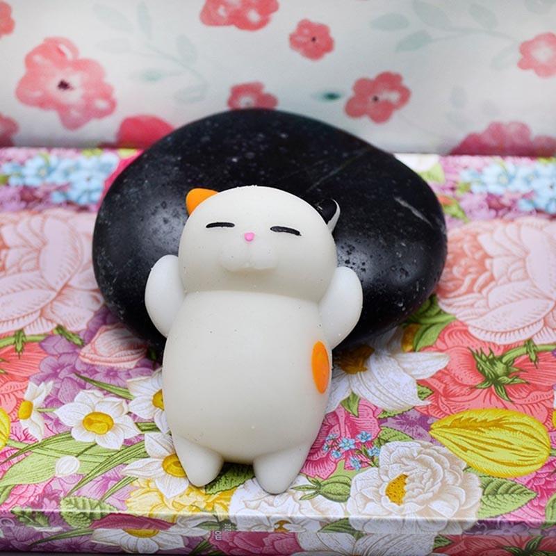 1PC Mochi Animals Toys Cute Mochi Cat Stress Relief Toys Mochi Animals Party Favors Mini Animals Cat Easter Gifts for Kids Adult