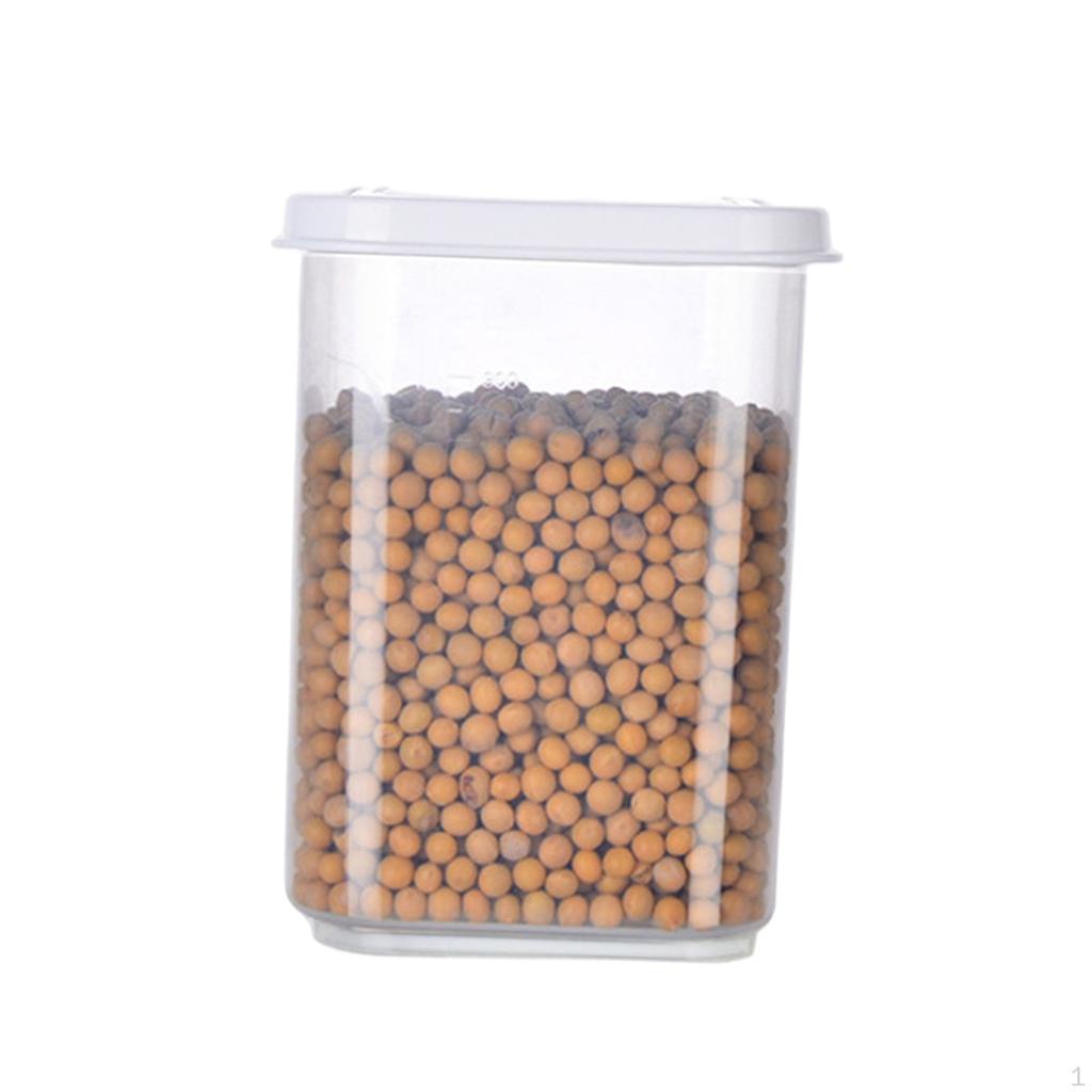 Box with Lids Transparent Square Vacuum Lid Jars Sealable Container