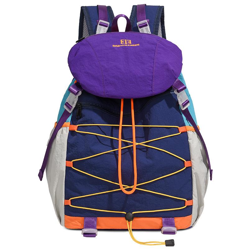 Schoolbag Lightweight Outdoor Backpack Women's New Trendy Brand Tooling Lightweight Leisure Sports Travel Backpack Male Student School Bag