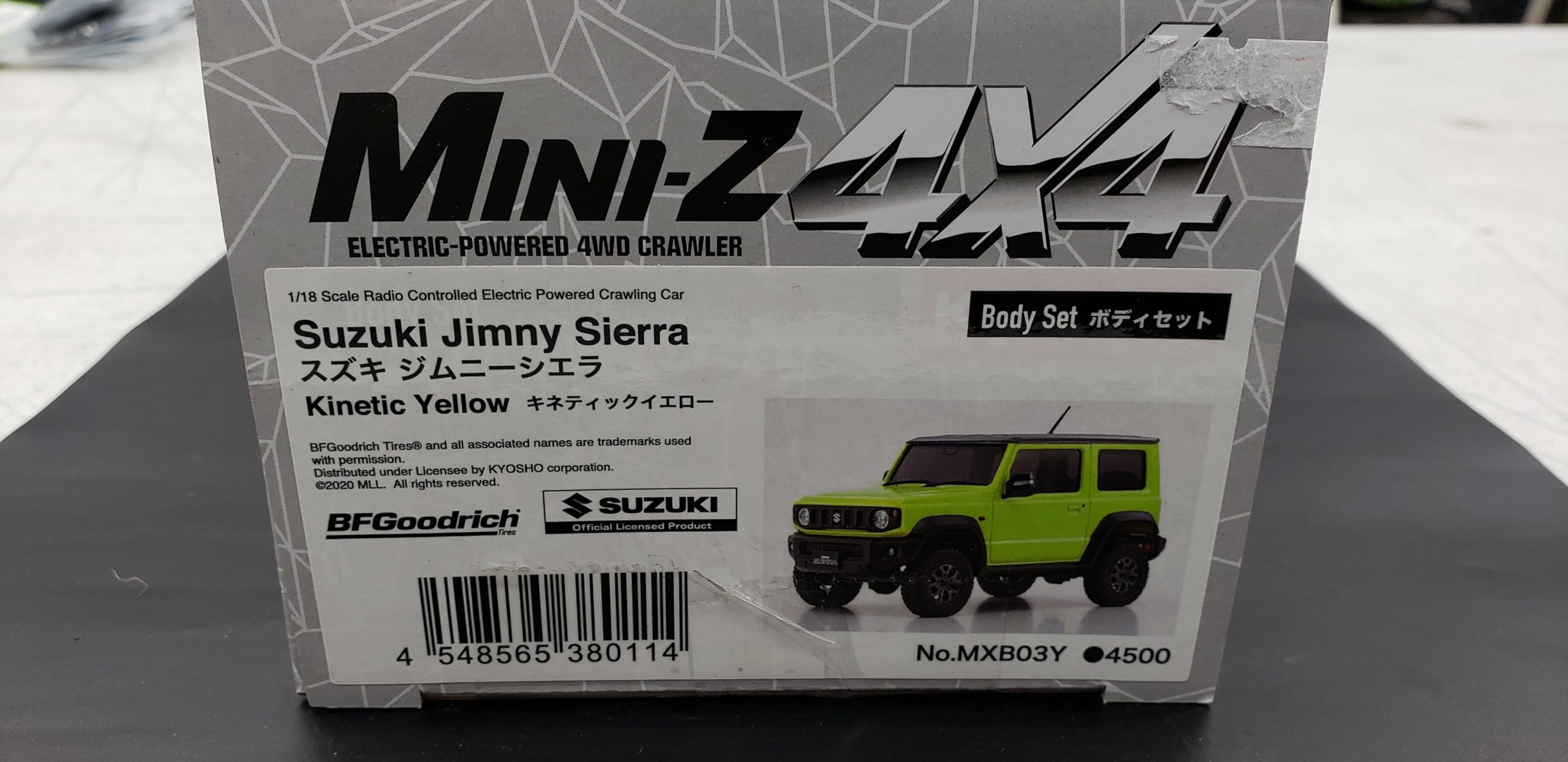 Kyosho BS MX-01 Suzuki Jimny Sierra Kinetic Yellow Набор кузова MXB03Y
