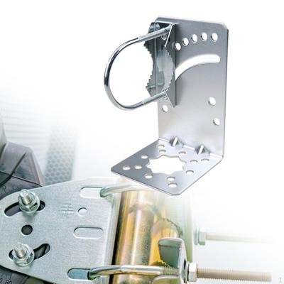 Antenna Mast Clamp Pole Holder L Type Simple Installation Iron Mount Bracket