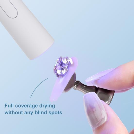 Mini lampa na nehty Přenosná USB dobíjecí Sušení gel laku Vytvrzování UV LED světlo na nehty Manikúrní sušička Domácí nehtový salon Nástroje pro nail art