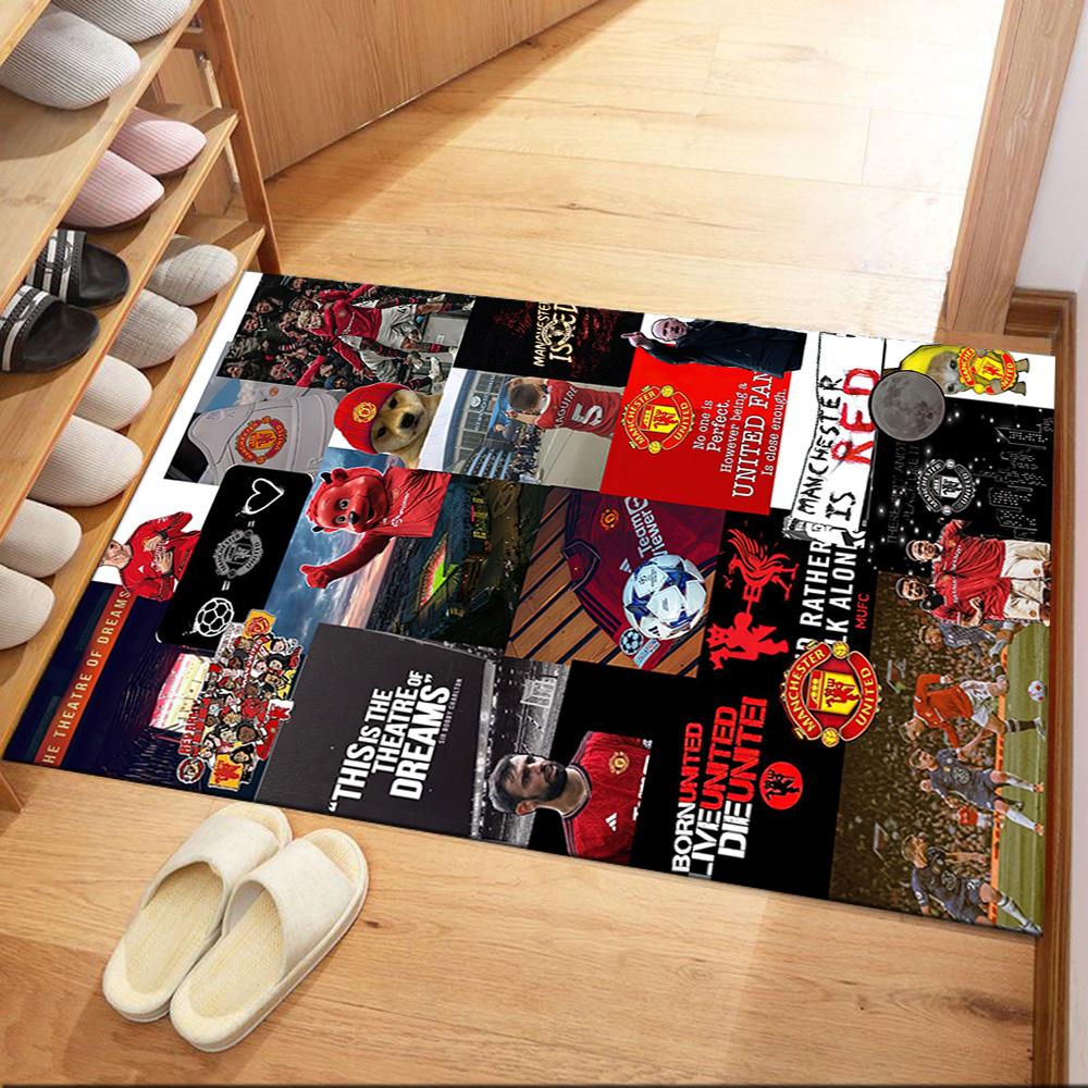 Manchester Floor Mat Perfect For Dormitory Balcony Outdoor Game Room Antislip Rug Anime Office Decor Perfect Birthdaychristmas Gift Idea