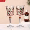 VAKADA Painted Diamond Stemmed Wine & Cocktail Glass