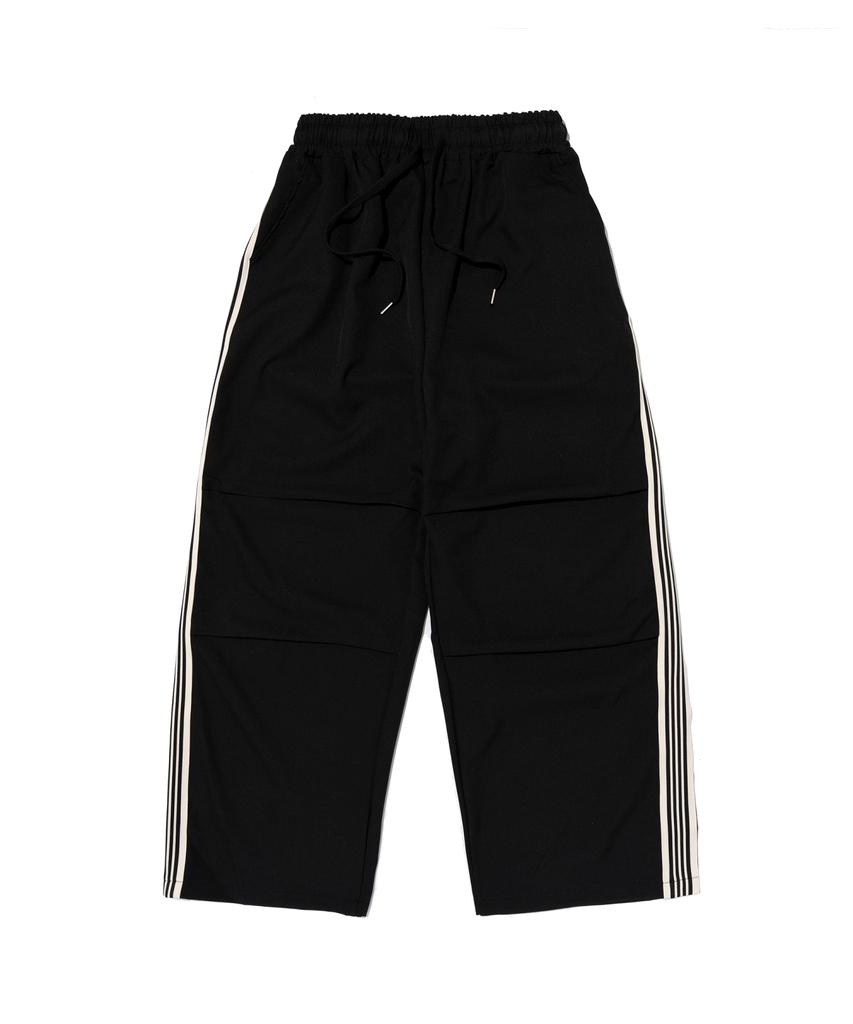 OTHERFITS Double-Pleat Taping Training Track Pants (Black)