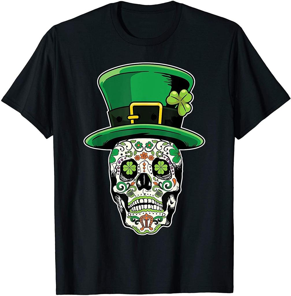 NEW LIMITED! Sugar Skull Saint Patrick's Day of Dead Tee - MADE IN USA