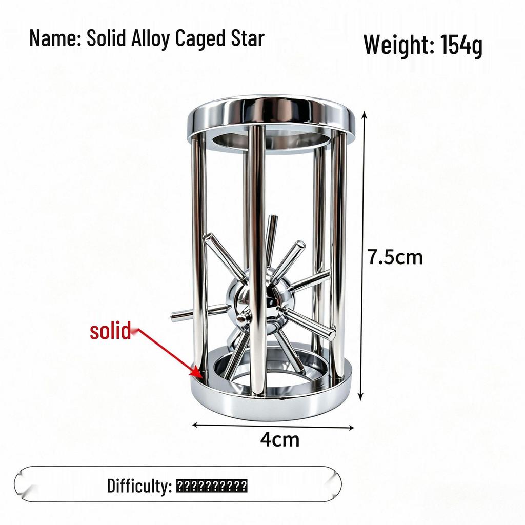 Zinc Alloy Kongming Puzzle Lock: Disentanglement Ring Educational Toy