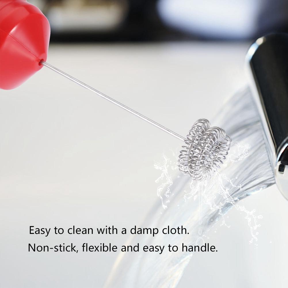 Handheld   Handheld Stainless Steel Electric Milk Coffee Frother Black