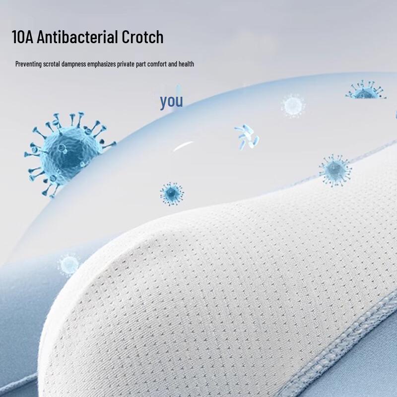 FitonTon Herren 10A Antibakterielle Baumwoll-Boxershorts 4er-Pack