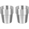 Fallschutzbecher Milchbecher Edelstahl Kaltwasser Getränke Stapelbarer Becher Doppelwandig Bier Verbrühschutz Küchengeschirr Bar