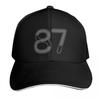 Typographic Number 87 From 100 Baseball Cap Gift For Him Her Casual Daily Wear Quick Dry Performance