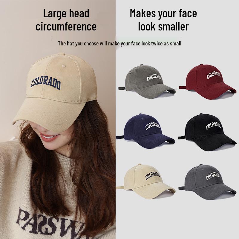Newcomer ¥5 Off: Wide Brim Duckbill Baseball Cap - Face Slimming Sun Protection Hat
