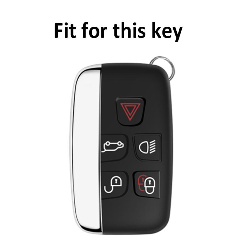 Tpu Leather Car Remote Key Case Cover Shell Fob For Land Rover Range Rover Discovery Evoque Sport Velar For Jaguar Xe E-Pace
