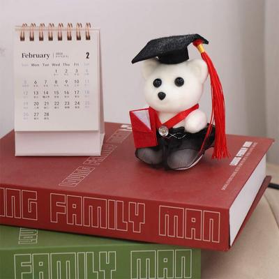 10 Pcs/set Graduation Season Graduation Bear Doll Bouquet Graduation Ceremony Celebrate Party Mini Bear Flower Bouquet Foam Bear