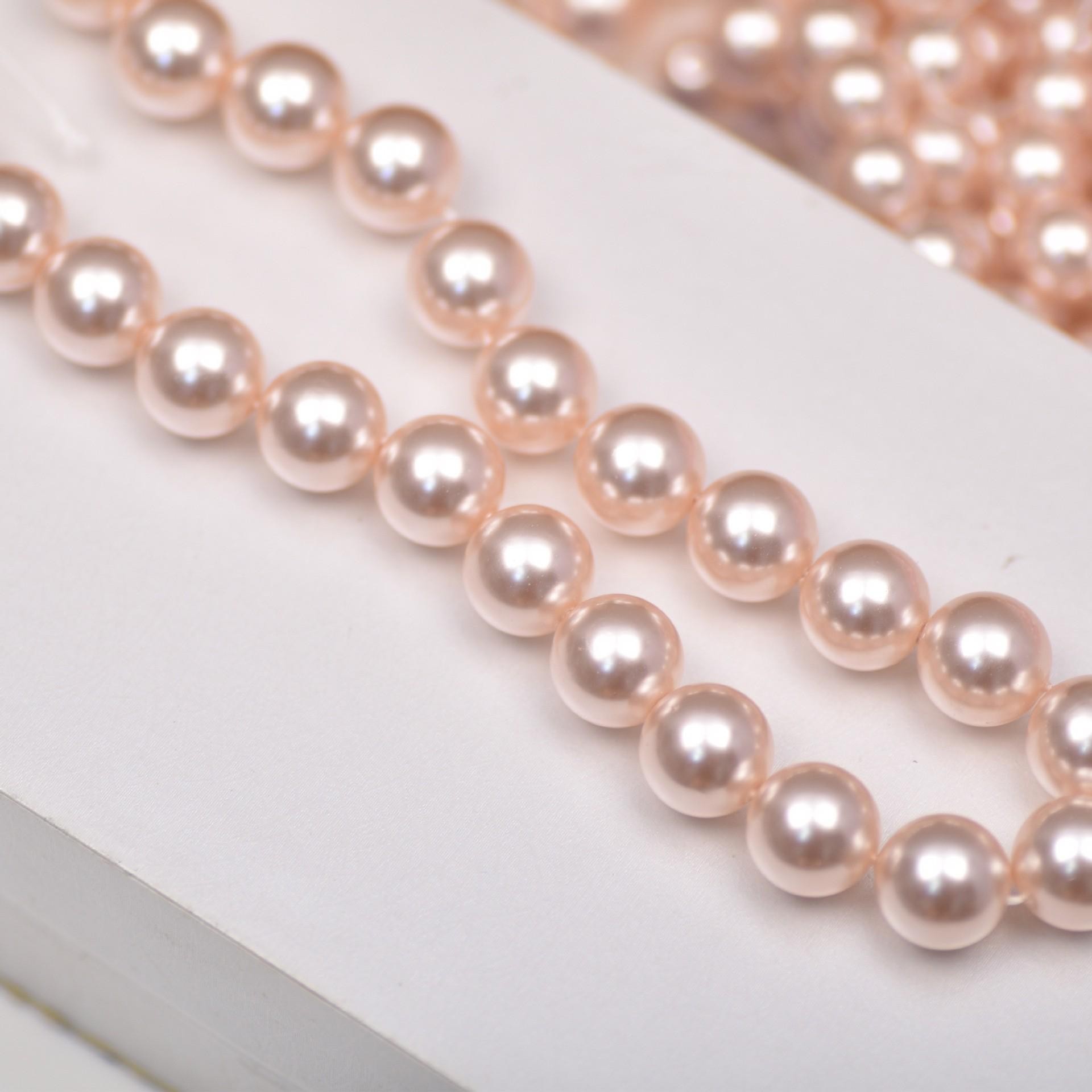 

Разноцветные ракушки и жемчужные бусины для изготовления украшений и аксессуаров своими руками 8mm (approx. 46 beads)