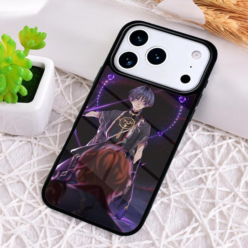 

Scaramouche Genshin Impact Shockproof Phone Case for iPhone 17 Air 16e 15 11 12 14 13 Pro Max Cover Coque iPhone 14 Plus