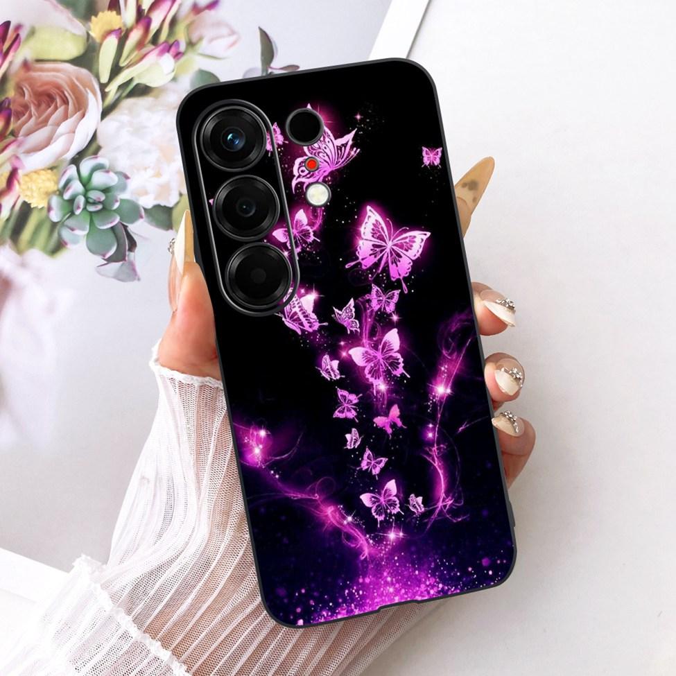 For Tecno CN5 Case For Tecno Camon 50 4G Cover Fashion Butterfly Cute Cat Cool Painted Soft Phone Casing For Techno Camon50 4G