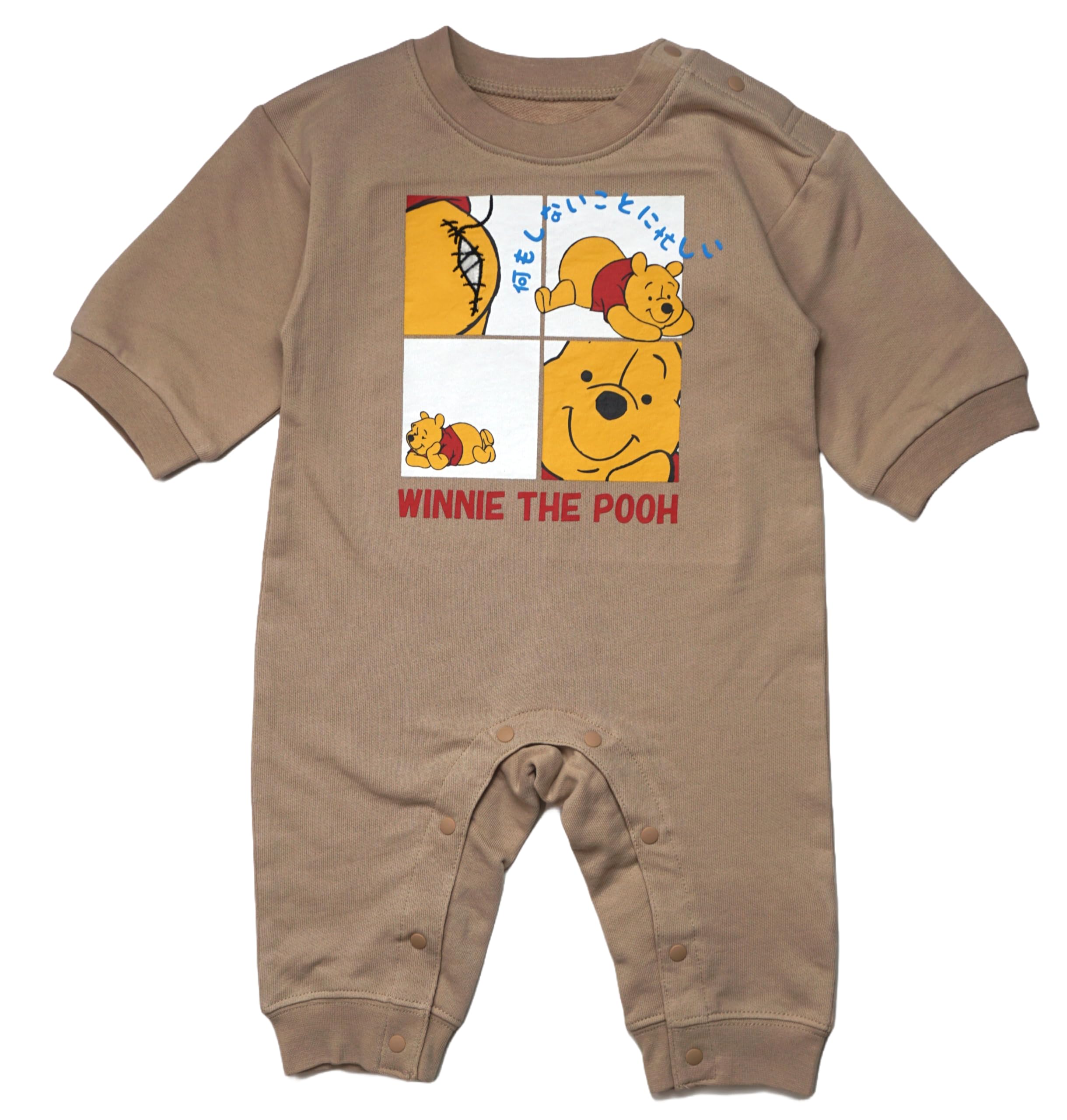 

Disney Mickey Minnie Pooh Open Front Coverall Mini Fleece Baby Clothes Boys Girls 215101613 70 [Takihyo] Pre-all